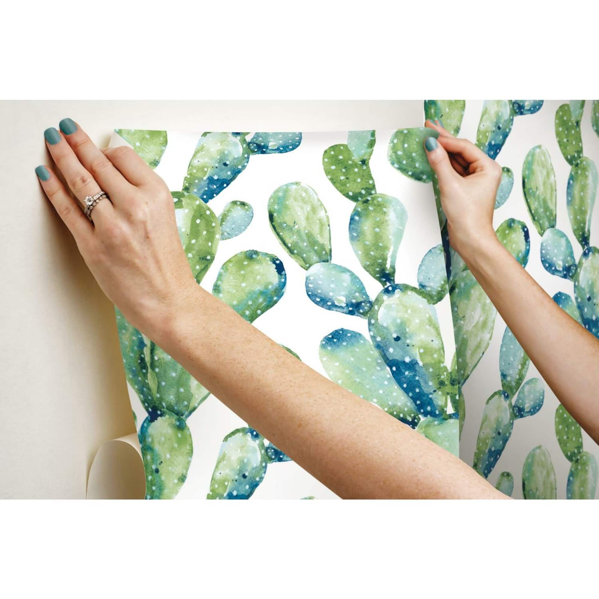 RoomMates Prickly Pear Cactus Peel & Stick Wallpaper